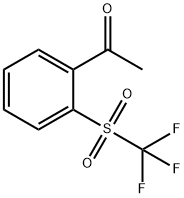 1-(2-trifluoromethanesulfonylphenyl)ethan-1-one Structure