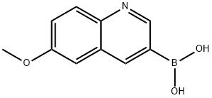 Boronic acid, B-(6-methoxy-3-quinolinyl)- Struktur