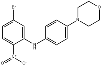 5-Bromo-N-[4-(4-morpholinyl)phenyl]-2-nitroaniline Structure