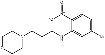 (5-bromo-2-nitrophenyl)[3-(4-morpholinyl)propyl]amine Struktur