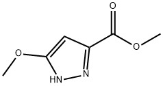 1H-Pyrazole-3-carboxylic acid, 5-methoxy-, methyl ester 化学構造式