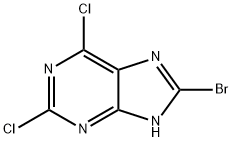8-Bromo-2,6-dichloro-9H-purine Struktur