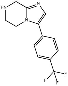 3-(4-(Trifluoromethyl)phenyl)-5,6,7,8-tetrahydroimidazo[1,2-a]pyrazine 结构式