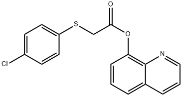 2-((4-Chlorophenyl)thio)quinolin-8-yl acetate|