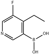 Boronic acid, B-(4-ethyl-5-fluoro-3-pyridinyl)- Structure
