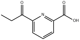 2-Pyridinecarboxylic acid, 6-(1-oxopropyl)- Struktur
