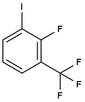 Benzene, 2-fluoro-1-iodo-3-(trifluoromethyl)- 化学構造式