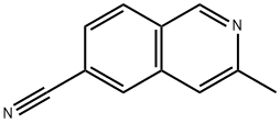 3-Methylisoquinoline-6-carbonitrile,1416712-56-5,结构式