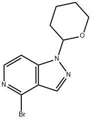 4-Bromo-1-(tetrahydro-2H-pyran-2-yl)-1H-pyrazolo[4,3-c]pyridine Structure
