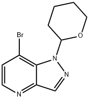 7-Bromo-1-(tetrahydro-2H-pyran-2-yl)-1H-pyrazolo[4,3-b]pyridine Structure