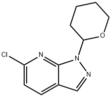 6-Chloro-1-(tetrahydro-2H-pyran-2-yl)-1H-pyrazolo[3,4-b]pyridine Struktur