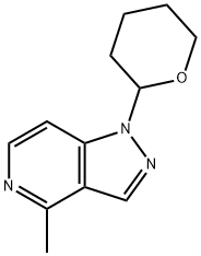 4-Methyl-1-(tetrahydro-2H-pyran-2-yl)-1H-pyrazolo[4,3-c]pyridine Structure