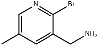 3-Pyridinemethanamine, 2-bromo-5-methyl- Struktur