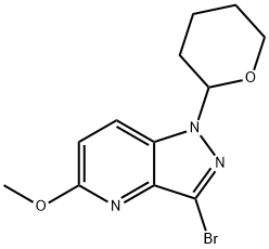 3-Bromo-5-methoxy-1-(tetrahydro-2H-pyran-2-yl)-1H-pyrazolo[4,3-b]pyridine Structure