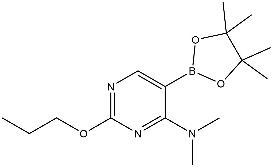 N,N-Dimethyl-2-propoxy-5-(4,4,5,5-tetramethyl-1,3,2-dioxaborolan-2-yl)-4-pyri...,1416719-31-7,结构式