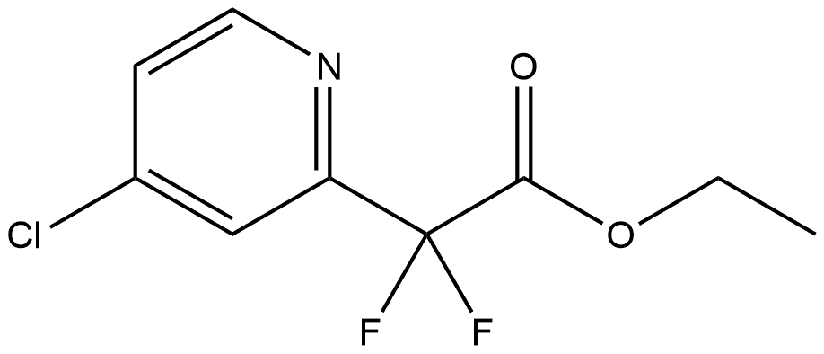 Ethyl 2-(4-chloropyridin-2-yl)-2,2-difluoroacetate,1416732-55-2,结构式