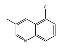 Quinoline, 5-chloro-3-iodo- Structure