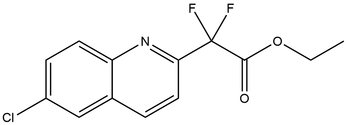 Ethyl 2-(6-chloroquinolin-2-yl)-2,2-difluoroacetate Structure