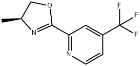 Pyridine, 2-[(4S)-4,5-dihydro-4-methyl-2-oxazolyl]-4-(trifluoromethyl)- Structure