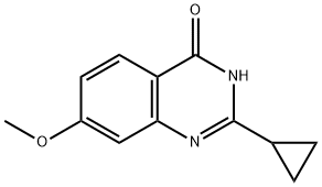 2-cyclopropyl-7-methoxyquinazolin-4-ol Struktur