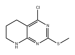 4-氯-2-(甲硫基)-1,5,6,7-四氢吡啶[2,3-D]嘧啶,1417287-47-8,结构式