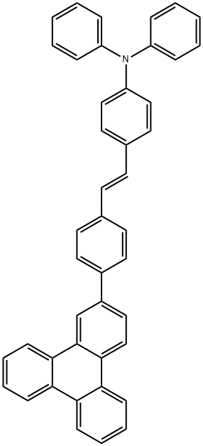 (E)-N,N-diphenyl-4-(4-(triphenylen-2-yl)styryl)aniline Struktur