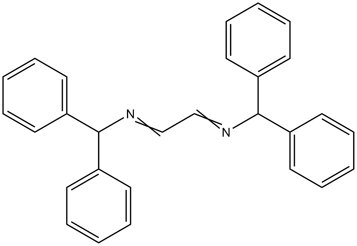 N,N′-1,2-Ethanediylidenebis[α-phenylbenzenemethanamine] 结构式