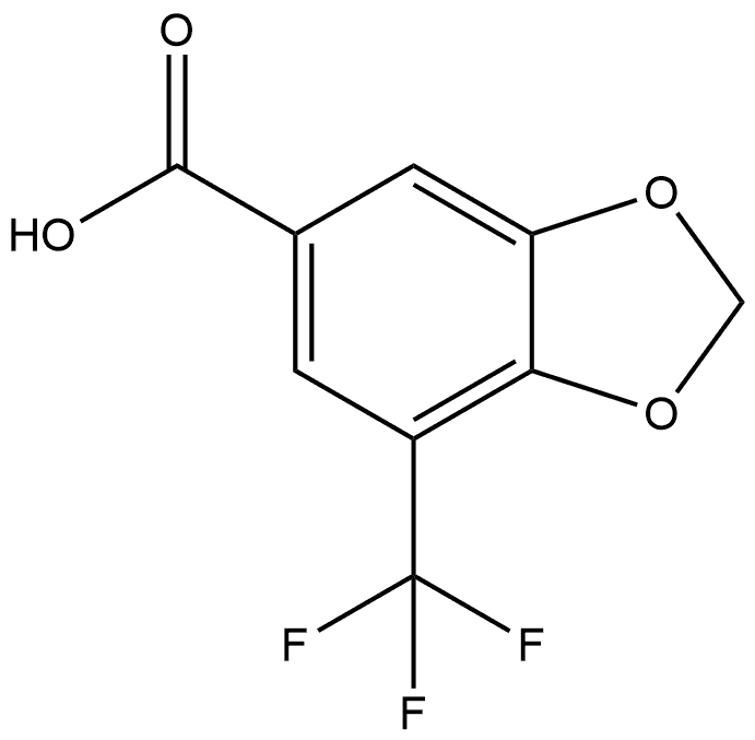 7-(trifluoromethyl)benzo[d][1,3]dioxole-5-carboxylic acid Structure