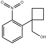 (1-(2-nitrophenyl)cyclobutyl)methanol Structure