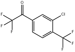 1-(3-氯-4-(三氟甲基)苯基)-2,2,2-三氟乙烷-1-酮,1417461-82-5,结构式