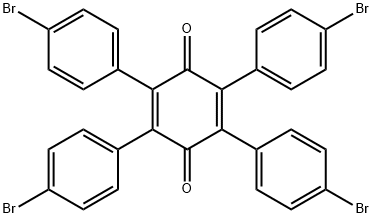 2,5-Cyclohexadiene-1,4-dione, 2,3,5,6-tetrakis(4-bromophenyl)- 结构式