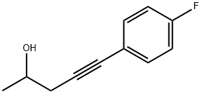 5-(4-Fluorophenyl)-4-pentyn-2-ol Struktur