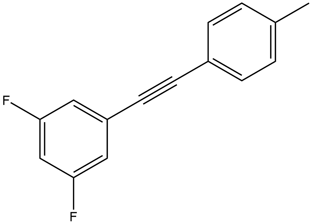 1,3-Difluoro-5-[2-(4-methylphenyl)ethynyl]benzene Structure