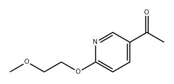 Ethanone, 1-[6-(2-methoxyethoxy)-3-pyridinyl]- Struktur