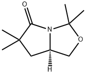 3H,5H-Pyrrolo[1,2-c]oxazol-5-one, tetrahydro-3,3,6,6-tetramethyl-, (7aR)- Struktur