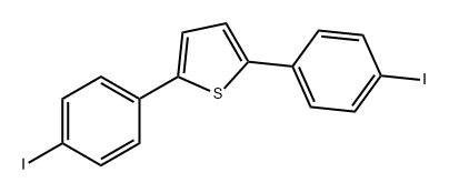 Thiophene, 2,5-bis(4-iodophenyl)- Struktur