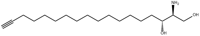 17-Octadecyne-1,3-diol, 2-amino-, (2S,3R)- 化学構造式