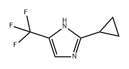 1H-Imidazole, 2-cyclopropyl-5-(trifluoromethyl)-,1417982-61-6,结构式