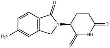 2,6-Piperidinedione, 3-(5-amino-1,3-dihydro-1-oxo-2H-isoindol-2-yl)-, (3S)- Structure