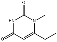 2,4(1H,3H)-Pyrimidinedione, 6-ethyl-1-methyl- 化学構造式