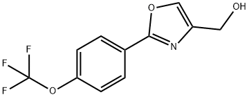 4-Oxazolemethanol, 2-[4-(trifluoromethoxy)phenyl]- 结构式
