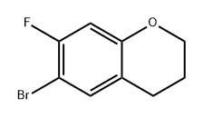 2H-1-Benzopyran, 6-bromo-7-fluoro-3,4-dihydro- 结构式