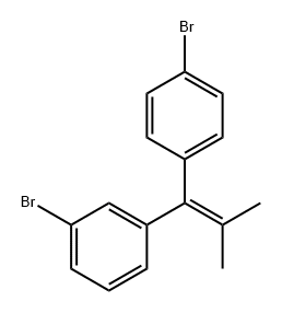 Benzene, 1-bromo-3-[1-(4-bromophenyl)-2-methyl-1-propen-1-yl]-|