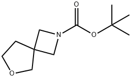 6-Oxa-2-azaspiro[3.4]octane-2-carboxylic acid, 1,1-dimethylethyl ester 化学構造式