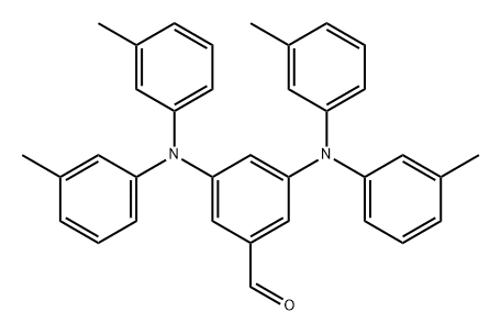 Benzaldehyde, 3,5-bis[bis(3-methylphenyl)amino]- Structure