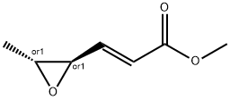 2-Propenoic acid, 3-[(2R,3R)-3-methyl-2-oxiranyl]-, methyl ester, (2E)-rel- Structure