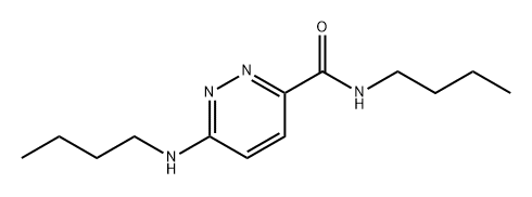 3-Pyridazinecarboxamide, N-butyl-6-(butylamino)-,142054-66-8,结构式