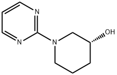 3-Piperidinol, 1-(2-pyrimidinyl)-, (3R)- Structure