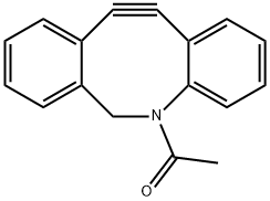 Ethanone, 1-(11,12-didehydrodibenz[b,f]azocin-5(6H)-yl)- Struktur