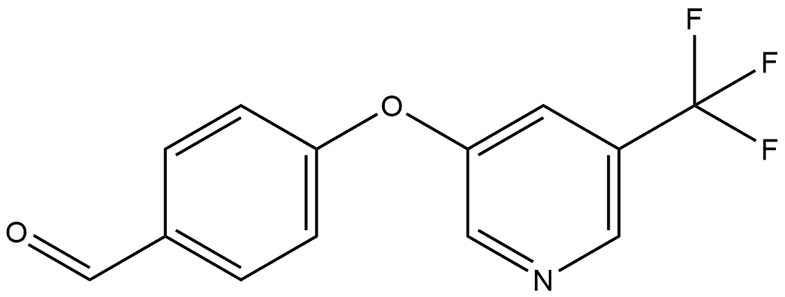 4-[[5-(Trifluoromethyl)-3-pyridinyl]oxy]benzaldehyde Structure